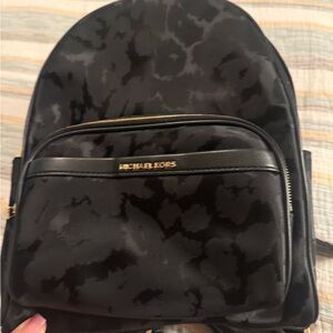 Michael Kors Black Patterned Men's Backpack